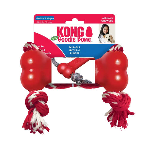 Kong Osso con Corda Gioco Interattivo per Cani