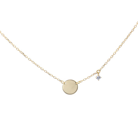 RUE DES MILLE - COLLANA GIROCOLLO DISCO E PUNTO LUCE