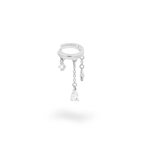 RUE DES MILLE - ORECCHINO HELIX PIERCING GOCCIA CASTONE STELLA