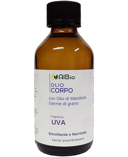 Olio corpo 100ml a base di Mandorla Siciliana, germe di grano, nutriente, idratante, emolliente, antismagliature