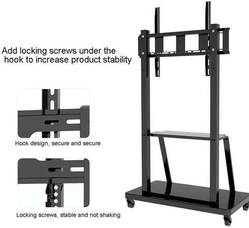 Supporto a Pavimento con Mensola per TV LCD/LED/Plasma 55-100''