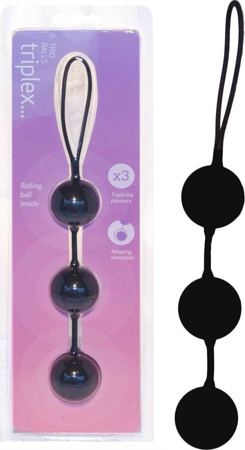 55003937 Rio Triplex Silicone Balls Ca. 25 Cm Tre Palline Vaginali Anali In Silicone Nero Salute e cura della persona/Erotismo e contraccezione/Sex toys/Vibratori/Vibratori anali e per perineo Kondorama - Martinsicuro, Commerciovirtuoso.it