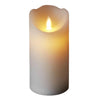 Candela bianca a led decorazione per interno da Ø 7,5 cm
