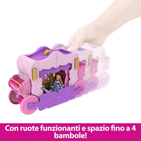 Mattel - Disney Princess Set Trasformabile 2 in 1 Castello/Carrozza HWX17