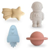 Gioco Bagno Spazio (Set Da 4) Solid Multi Mushie