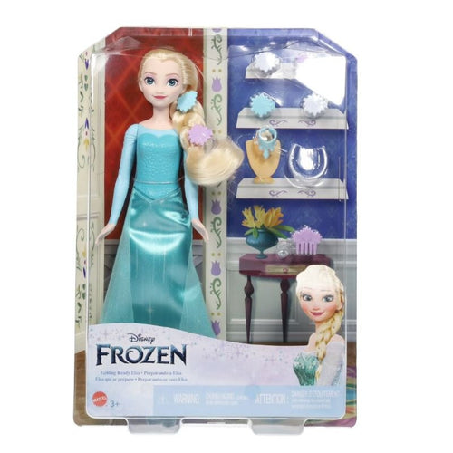 Mattel - Disney Frozen Elsa Bambola con accessori HMD56