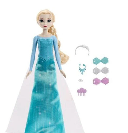 Mattel - Disney Frozen Elsa Bambola con accessori HMD56