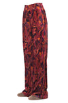 MALIPARMI Maliparmi - Pantalone - 460720 - Fantasia Bordeaux da donna