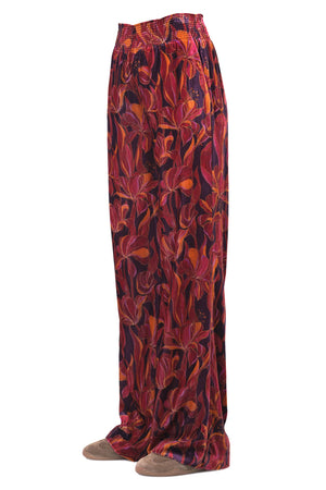 MALIPARMI Maliparmi - Pantalone - 460720 - Fantasia Bordeaux da donna