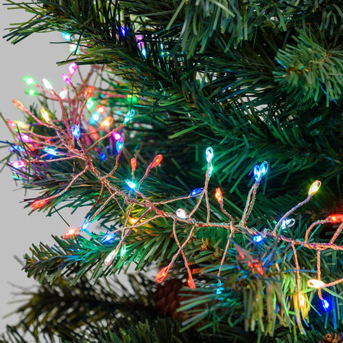 Luci di Natale catena luminosa cavo Rame con micro led RGB decorazione da esterno
