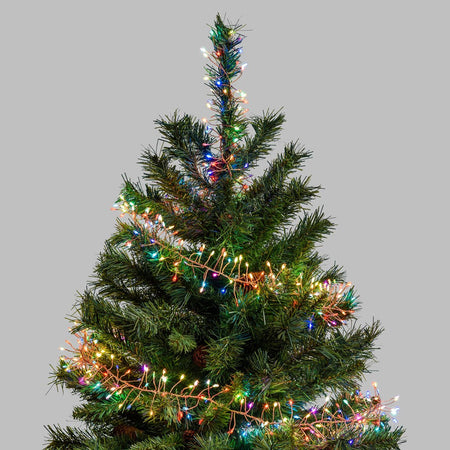 Luci di Natale catena luminosa cavo Rame con micro led RGB decorazione da esterno