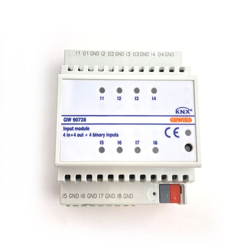 Modulo 8 Ingressi KNX (4 Digitali + 4 Universali) IP20, 4 Moduli DIN