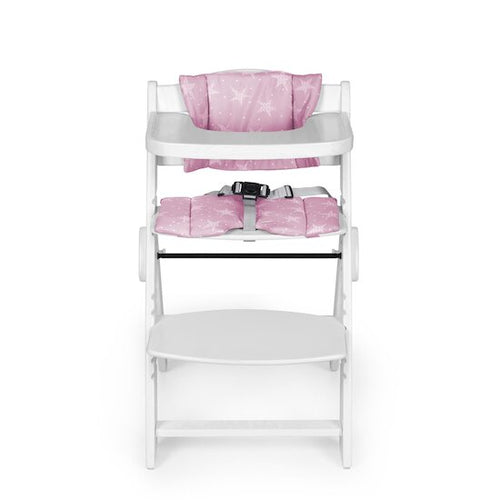 Seggiolone Evolutivo Pieghevole MS Full Plus-Bianco/Rosa