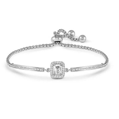 NOMINATION -  BRACCIALE ROYALDREAM RETTANGOLO CON CRISTALLI BIANCHI E ZIRCONI