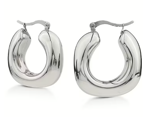 Ops Object -  Orecchini a cerchio squared FANCY