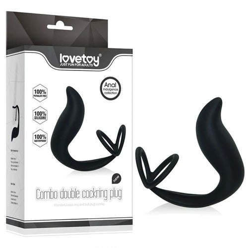 Combo Double Cockring Plug