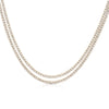 Ops Object -  collana tennis doppio con pietre bianche oro giallo GLIMMER