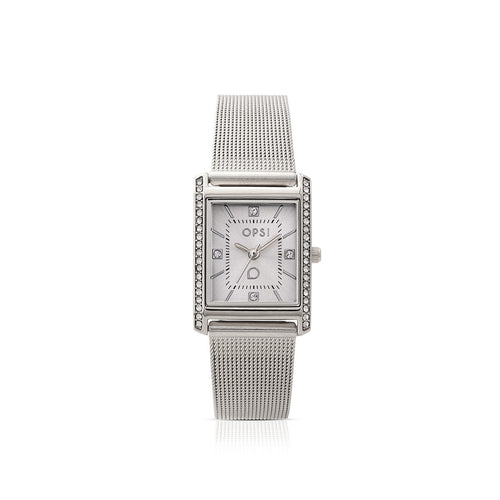 Ops Object -  orologio con cassa e bracciale mesh in metallo RULE