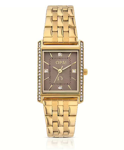 Ops Object -  orologio con cassa e bracciale in metallo RULE