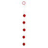 Anal Beads Palline Anale Rosse Taglia L
