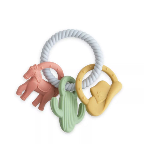Massaggiagengive in silicone Mushie Ring Western
