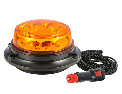 Lampeggiante a LED 12-24V base magnetica con 8 led da 3W
