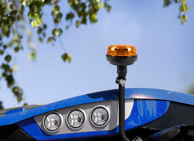 Lampeggiante a LED 12-24V base flessibile