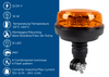 Lampeggiante a LED 12-24V base flessibile
