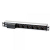 Multipresa 6 Posti da Rack 19'' con Magnetotermico Spina Italiana 1,5U