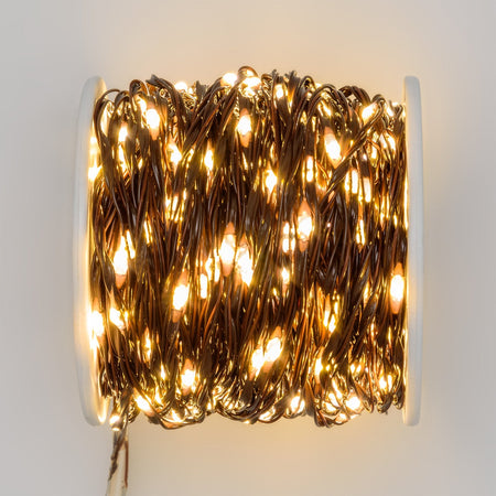 Luci di natale catena con Micro Led Fissi e filo in metallo per interno ed esterno 25 m