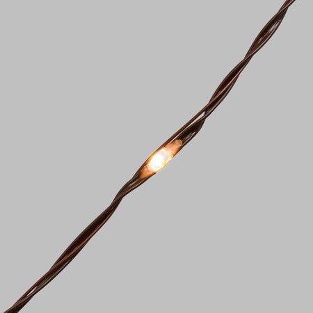 Luci di natale catena con Micro Led Fissi e filo in metallo per interno ed esterno 25 m