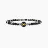 Kidult  -  Bracciale elastico uomo con agata nera e infinito Infinito | oltre i limiti