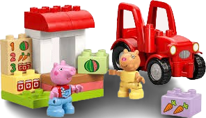 Lego Duplo - Peppa Pig Trattore e mercato 10468