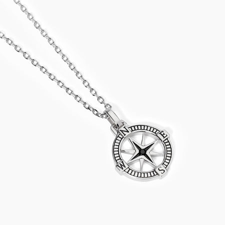 Mabina - Collana uomo con rosa dei venti Journey