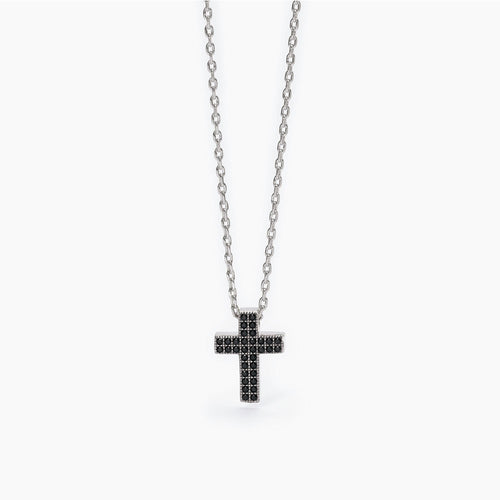 Mabina - Collana in argento con croce pendente MYSTICAL
