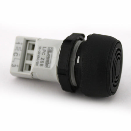 Ronzatore Monoblocco Suono Continuo/Intermittente, Foro 22mm, 18-30VAC/DC