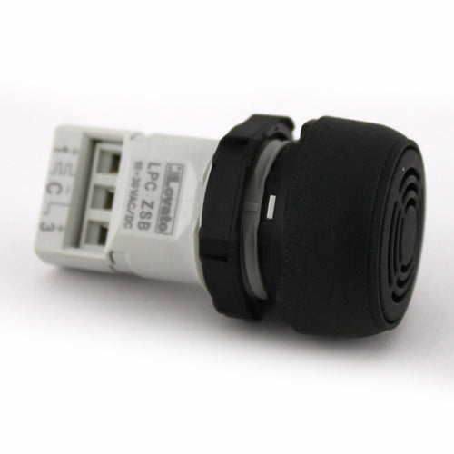 Ronzatore Monoblocco Suono Continuo/Intermittente, Foro 22mm, 18-30VAC/DC