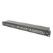 Digitus Pannello patch CAT 6A, classe EA, schermato (CAT6A CLASSEA PATCHPANEL - 1U 24-PORT BLACK SHIELDED)