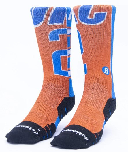 Calzini unisex Scrimmage basket Jersey Shai Orange-Sky blue