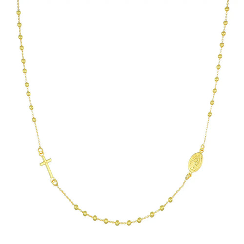 Amen - Collana Rosario Girocollo Dorato