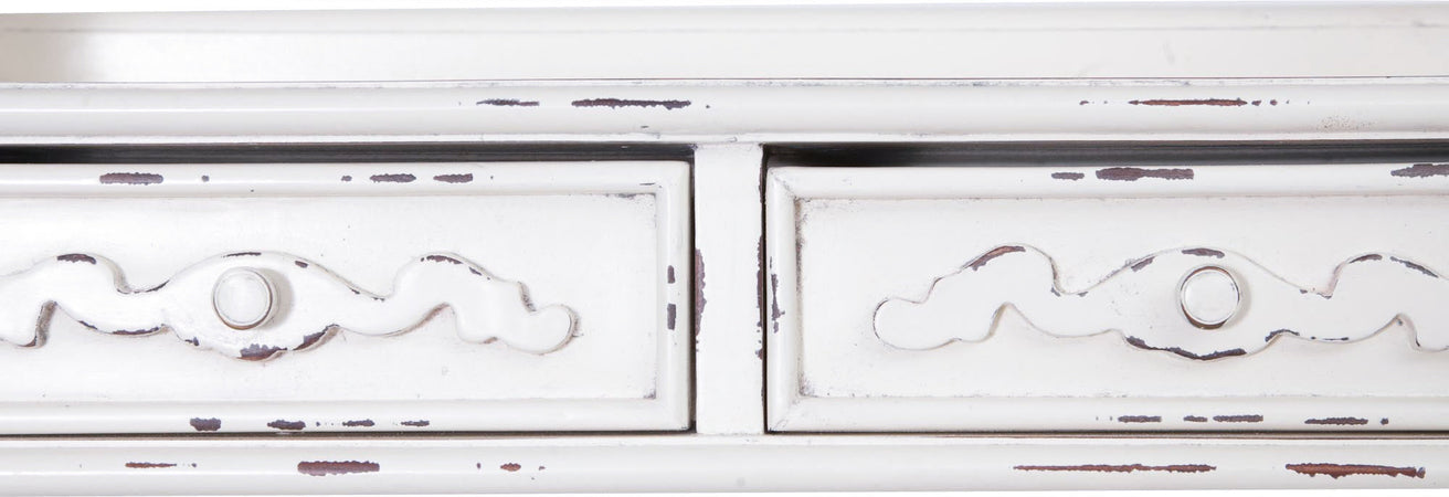 Biscottini Biscottini Mensola Etagere Muro Legno Massello Mogano Finitura Bianca 52x20x90