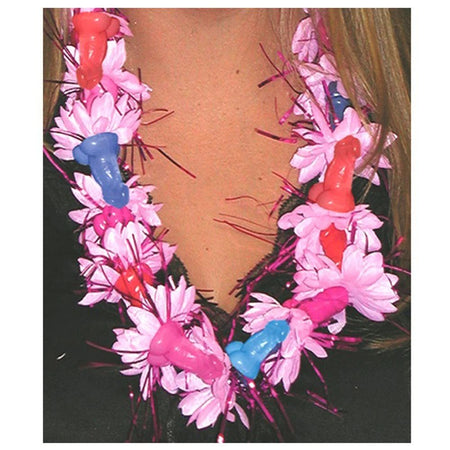 Collana con fiori e piselli colorati per festa di addio al nubilato hot party sexy gadget per adulti 18+