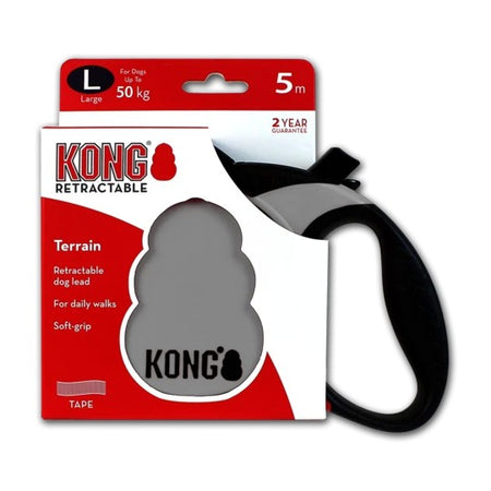 Kong Terrain Guinzaglio Allungabile Grigio