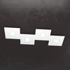 Plafoniera moderna Top Light ECCENTRIC 1156 4L GX53 LED metallo lampada parete soffitto