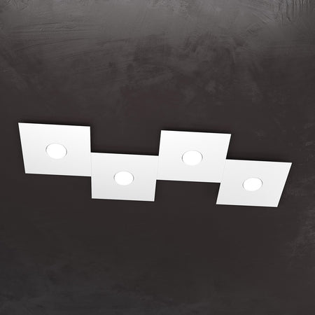 Plafoniera moderna Top Light ECCENTRIC 1156 4L GX53 LED metallo lampada parete soffitto