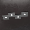 Plafoniera moderna Top Light ECCENTRIC 1156 4L GX53 LED metallo lampada parete soffitto