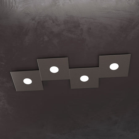 Plafoniera moderna Top Light ECCENTRIC 1156 4L GX53 LED metallo lampada parete soffitto
