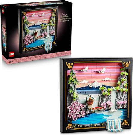 Lego Art - Paesaggio Giapponese con Ciliegi Fioriti 31218