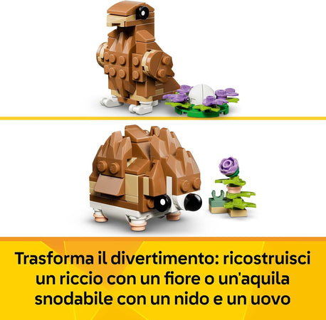 Lego Creator - Simpatico Criceto con Fiore 3 in 1 - 31376