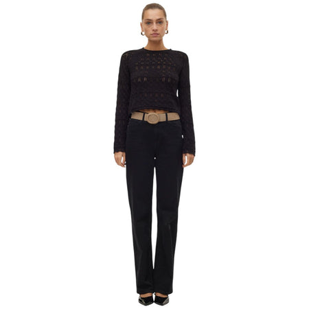 Vero Moda pullover nero New Fabienne 10306632 Maglieria Vero Moda